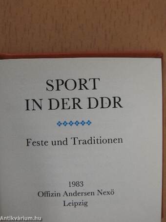 Sport in der DDR (minikönyv)