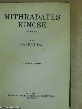 Mithradates kincse