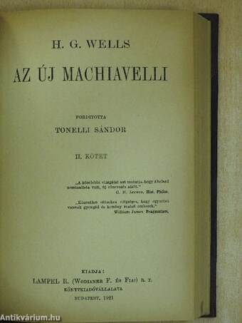 Az új Machiavelli I-II.