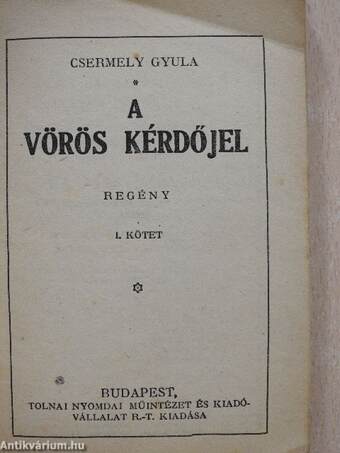 A vörös kérdőjel I-II.