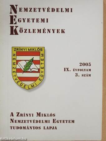 Nemzetvédelmi egyetemi közlemények 2005/3.