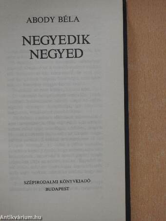 Negyedik negyed