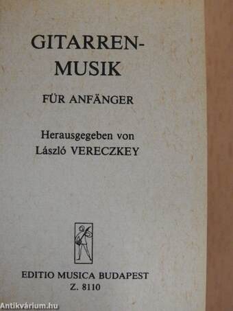 Musik für Anfänger/Gitarrenmusik für anfänger (minikönyv)