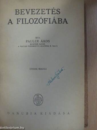 Bevezetés a filozófiába