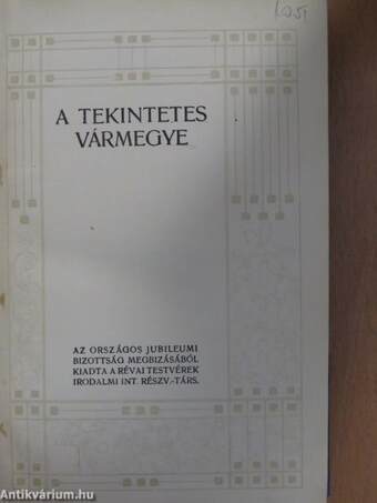 A tekintetes vármegye