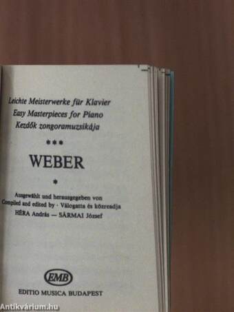 J. S. Bach/Beethoven/Händel/Haydn/Mozart/Schubert/Weber (minikönyv)