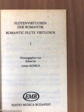 Flötenvirtuosen der Romantik I./Romantic Flute Virtuosos I. (minikönyv)