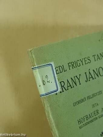 Riedl Frigyes tanítása Arany Jánosról