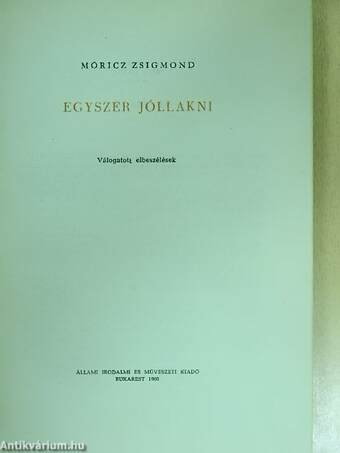 Egyszer jóllakni