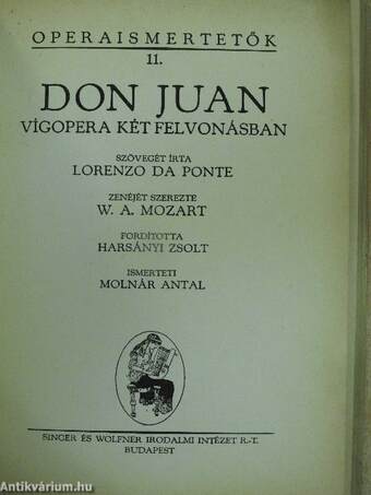 A varázsfuvola/Don Juan