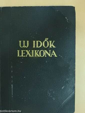 Uj idők lexikona 3. (töredék)