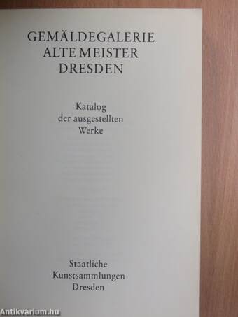 Gemäldegalerie Alte Meister Dresden