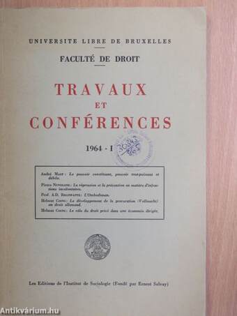 Travaux et Conférences 1964/I.