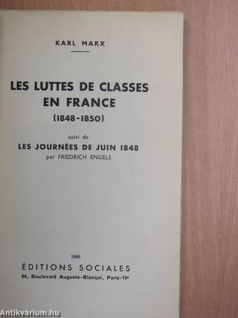 Les luttes de classes en France