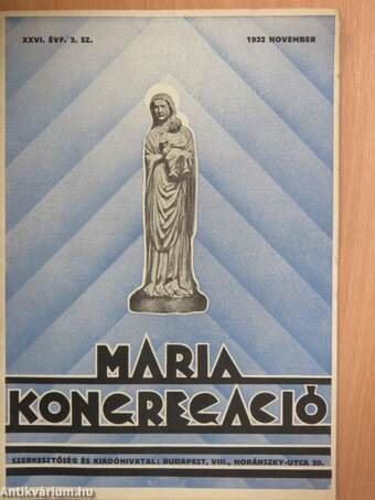 Mária Kongregáció 1932. november