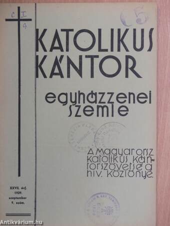 Katolikus kántor 1939. szeptember