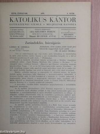 Katolikus kántor 1939. szeptember