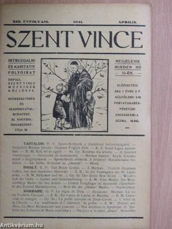 Szent Vince 1941. április