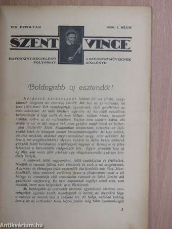 Szent Vince 1936. január