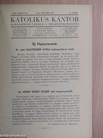 Katolikus kántor 1942. október