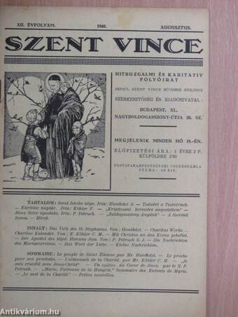 Szent Vince 1940. augusztus