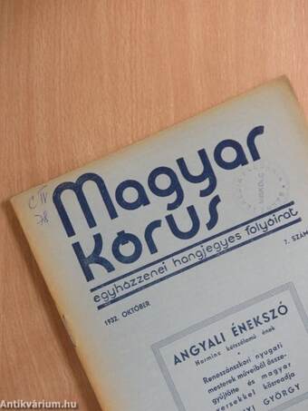 Magyar Kórus 1932. október