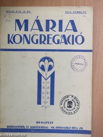 Mária Kongregáció 1934. február