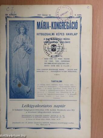 Mária Kongregáció 1927. február