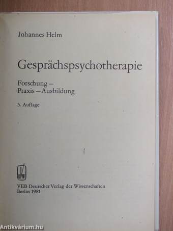 Gesprächspsychotherapie