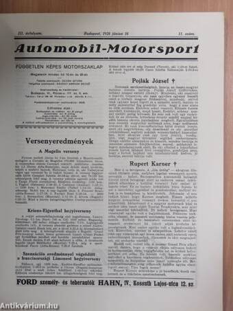 Automobil-Motorsport 1928. június 16.