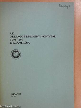 Az Országos Széchényi Könyvtár 1996. évi beszámolója