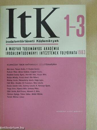 Irodalomtörténeti Közlemények 1983/1-3.