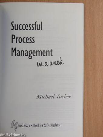 Successful Process Management in a week