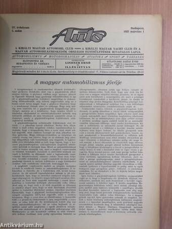 Auto 1925. március 1.