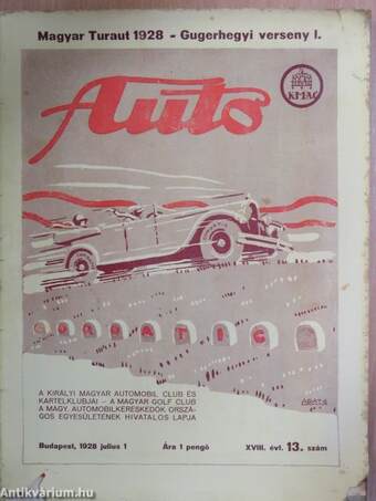 Auto 1928. julius 1.