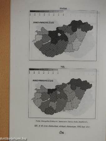 A halandóság területi eltérései Magyarországon 1959/60-1992