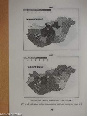 A halandóság területi eltérései Magyarországon 1959/60-1992