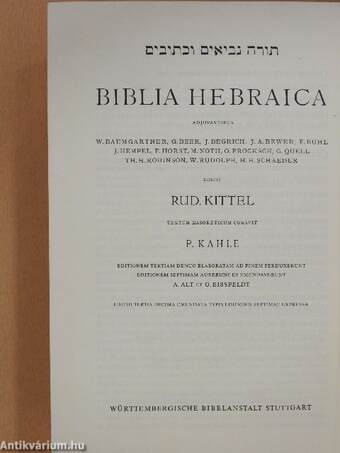 Biblia Hebraica