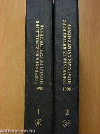 Törvények és rendeletek hivatalos gyűjteménye 1990. 1-2.