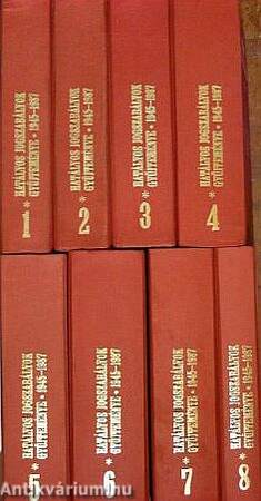 Hatályos jogszabályok gyűjteménye 1945-1987. 1-8.