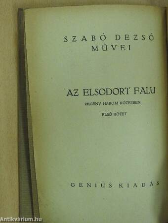 Az elsodort falu I-III.