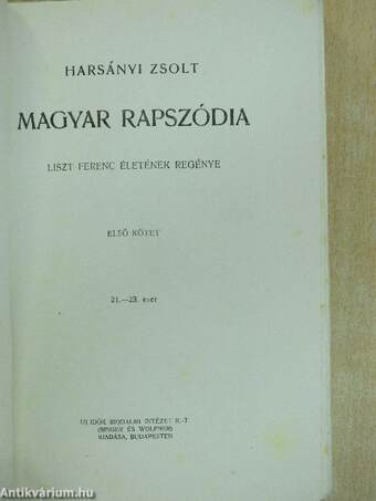 Magyar rapszódia I-IV.