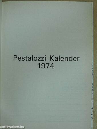 Pestalozzi-Kalender 1974