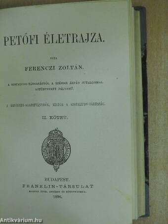 Petőfi életrajza I-III.