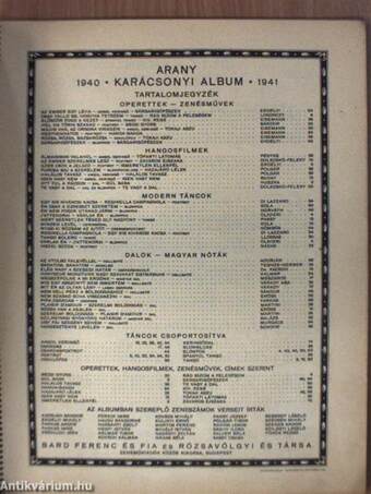 Arany karácsonyi album 1940-1941