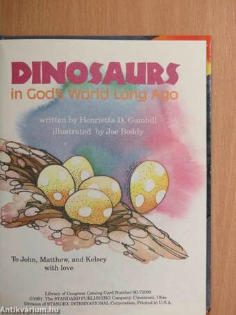 Dinosaurs in God's World Long Ago