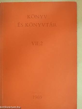 Könyv és könyvtár VII:2