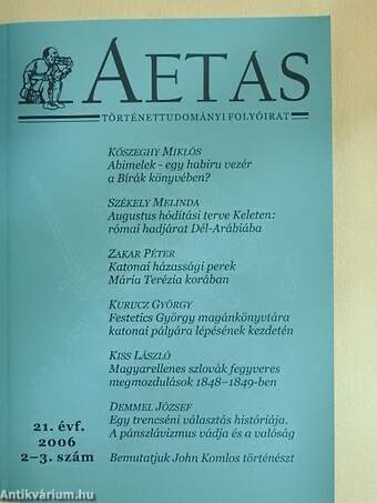 Aetas 2006/2-3.