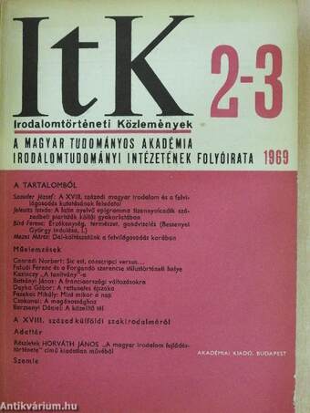 Irodalomtörténeti Közlemények 1969/2-3.