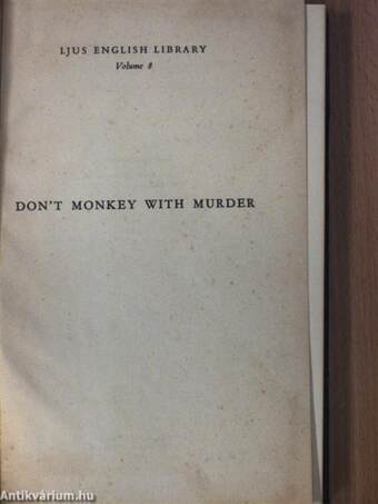 Don't monkey with murder